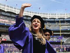 
      
      Taylor Swift receives her honorary NYU doctorate
      
      