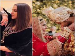 
      
      This is what Neha Dhupia wore at Vicky Kaushal, Katrina...
      
      