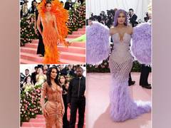 
      
      Kardashian sisters slay Met Gala pink carpet
      
      