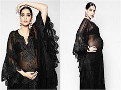 
      
      Sonam Kapoor flaunts her baby bump in stunning black Kaftan
      
      