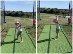 
      
      David Warner's daughter loses calm, smashes bat on ground
      
      