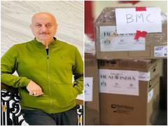 
      
      Anupam Kher donates oxygen concentrators, BiPAP machines to...
      
      