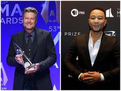 
      
      John Legend gets piece of advice from Blake Shelton after...
      
      