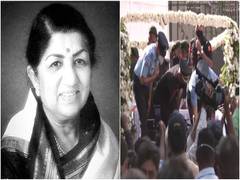 
      
      Lata Mangeshkar's funeral procession begins
      
      