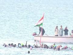 
      
      Tricolour hoisted at sea in Porbandar on 71st Republic Day 
      
      