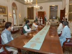 
      
      BJP Delegation meets President Kovind, demands CBI probe over...
      
      