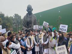 
      
      Winter session: Opposition leaders stage protest in...
      
      