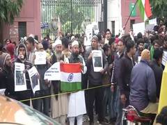
      
      Protest held outside Jamia university against Citizenship Act
      
      