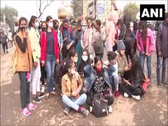 
      
      Students in Gurugram protest outside their college demanding...
      
      
