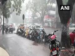 
      
      Rain lashed parts of Pune on Sunday
      
      