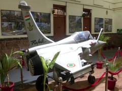 
      
      Railway engineers make scale-down model of Rafale from scrap
      
      
