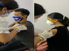 
      
      COVID-19: Ajinkya Rahane, wife Radhika receive first dose of...
      
      