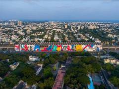 
      
      India's largest panoramic mural created at Chennai's Indira...
      
      