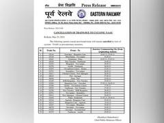 
      
      Eastern Railway suspends 25 trains between May 24 and 29 in...
      
      
