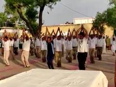 
      
      Rajasthan: Prisoners in Jaipur Central jail perform yoga on...
      
      
