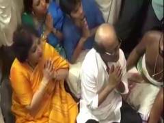 
    Thousands throng Sri Athi Varadaraja Swamy temple for a glimpse of Rajnikanth
    