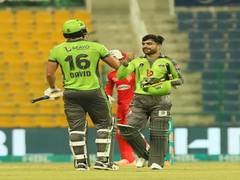 
      
      Rashid Khan shines in Lahore Qalandars' win as PSL 6 resumes...
      
      