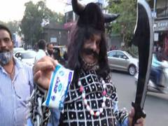 
      
      Pune man dressed up as Ravana distributes milk on New Year's...
      
      