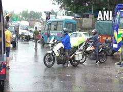 
      
      Traffic halted at NH 44 amid heavy rains
      
      