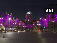 
      
      Various parts of country illuminated with colourful lights on...
      
      