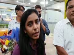 
      
      Goan student stranded  in Ukraine arrives at Goa Aiport 
      
      