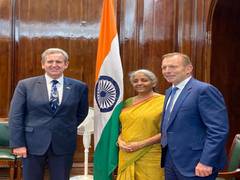
      
      Union Finance Minister meets Australian PM's Special envoy,...
      
      