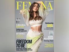 
    'Rising Star' Sara Ali Khan flaunts washboard abs as Femina's covergirl
    