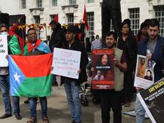 
      
      Baloch activists protest in London
      
      