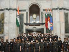 
      
      Indian Army chief Naravane bids adieu to retiring officers...
      
      