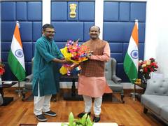 
      
      Kerala Assembly Speaker calls on Om Birla
      
      