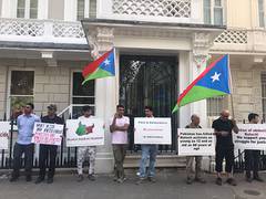
      
      Baloch protest outside Pak High Commission in London 
      
      