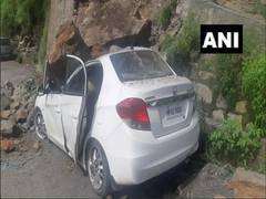 
      
      Himachal Pradesh: Boulders hit unoccupied car after landslide...
      
      