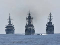 
      
      INS Shivalik, Kadmatt at Brunei in pursuance of India's 'Act...
      
      