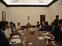 
      
      Nirmala Sitharaman chairs Governing Council meeting of NIIF
      
      