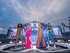 
      
      'Spice Girls' adorn million crystals on world tour opening night
      
      