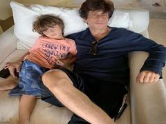 
      
      Shahrukh Khan takes son AbRam Khan's help to share Christmas...
      
      