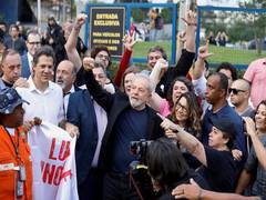 
      
      Brazil's former President Lula released from prison
      
      