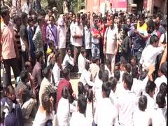 
      
      J-K: Students block highway in Udhampur to protest against...
      
      