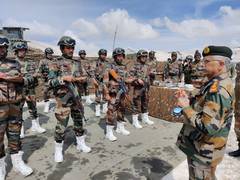 
      
      Army chief reviews security along LoC in Kashmir
      
      