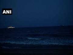 
      
      INS Sahyadri and INS Kamorta of the Indian Navy illuminated...
      
      