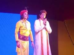 
      
      Tej Pratap plays Lord Krishna on Janmashtami in Patna
      
      