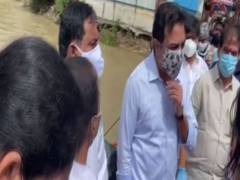 
      
      KTR reviews flood situation in Telangana's Warangal
      
      