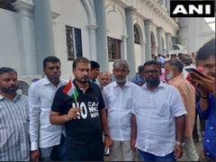 
      
      TN: MLA Thamimun Ansari arrives wearing "no CAA, NPR and NRC"...
      
      