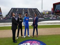 
      
      CWC'19 Semi-final: New Zealand win toss, choose to bat first
      
      