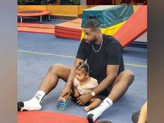 
      
      Tristan Thompson's day out with daughter True
      
      