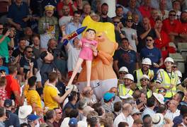 
      
      UK: Trump's baby blimp makes debut at Ashes!
      
      