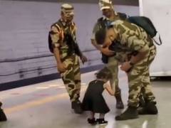 
      
      Viral video of little girl touching Armyman's feet moves netizens
      
      