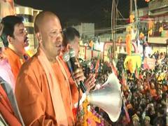 
      
      CM Yogi holds roadshow in bastion Gorakhpur, calls 'Bhagwa'...
      
      