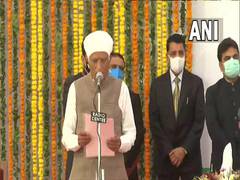 
      
      Hemaram Choudhary takes oath as cabinet minister in Rajasthan...
      
      