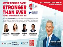 
      
      Toronto, Ontario and Canada are making a come back - Stronger...
      
      